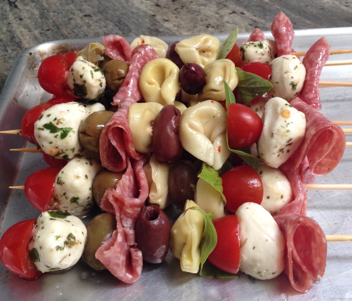 Easy Antipasto Skewers 3 Italian Sisters